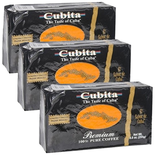 Cubita premium Cuban coffee. Vacuum 10  oz each. Pack of 3.